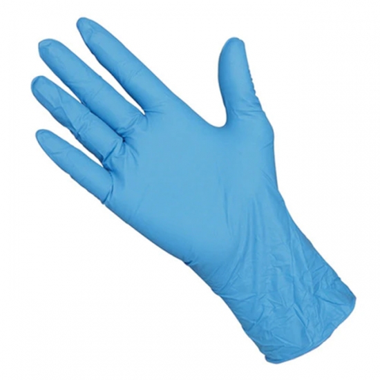 blue nitrile glove